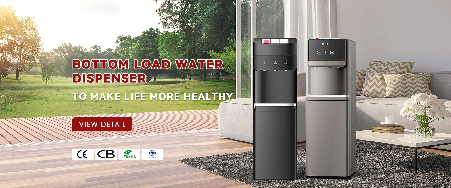 China Waterdispenserfabriek met bodembelasting