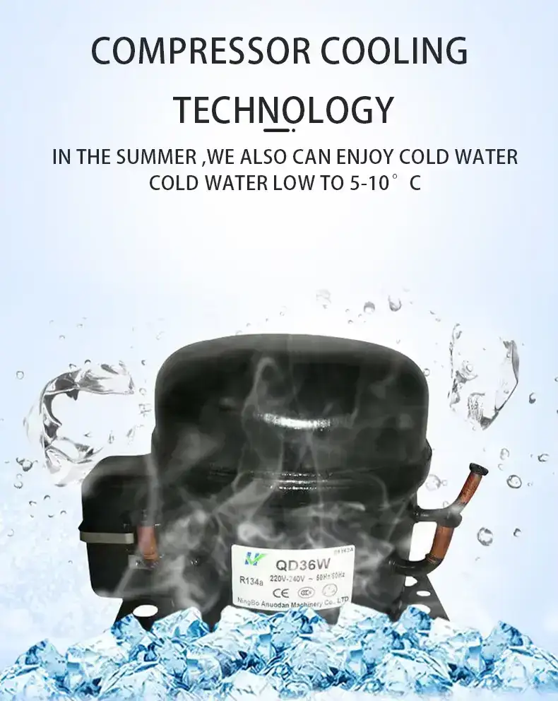 Compressor Cooling Ro Water Dispenser